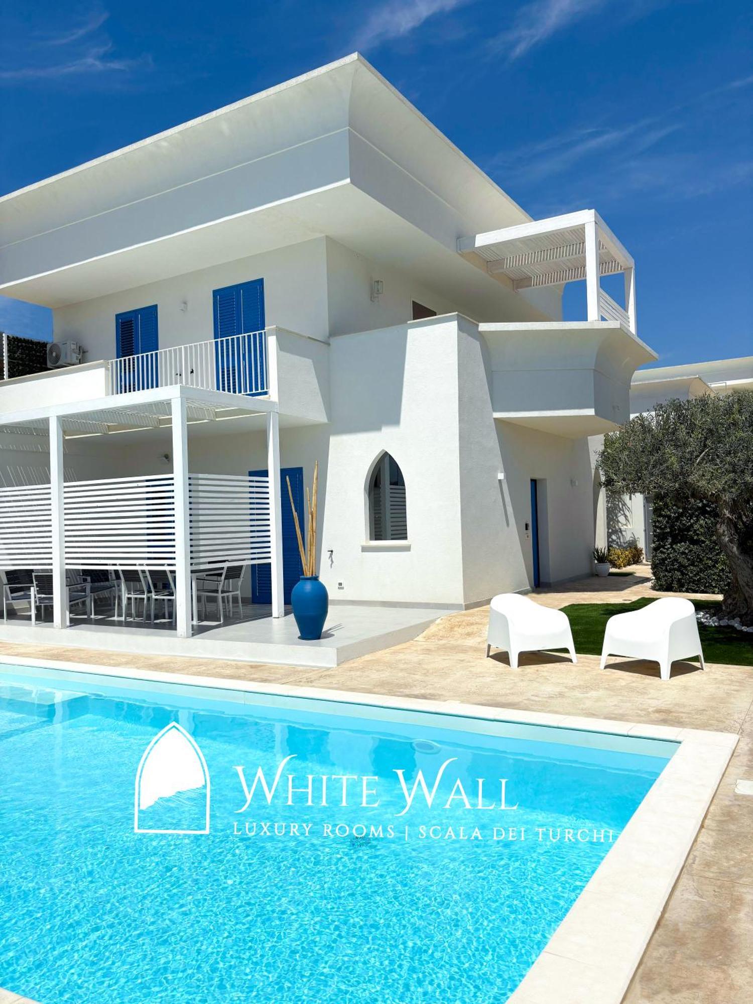 White Wall Luxury Rooms Scala Dei Turchi Realmonte Exterior foto